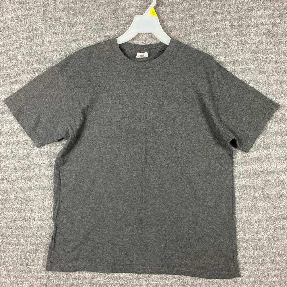 Homespun T-Shirt XL Short Sleeve Men's Gray Cotton Blend Adults
